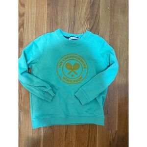 Wimbledon The Championships Kids Sweatshirt Teal Green Orange Logo Size 8-10 Yrs